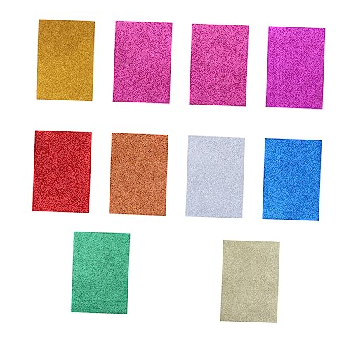 OSALADI 10 Blatt Diy Glitzerpapier Bastelpapier für Handarbeiten Scrapbooking und Partydekoration und Leicht zu Verarbeiten Zufällige Farbe OSALADI 10 Blatt Diy Glitzerpapier Bastelpapier für Handarbeiten Scrapbooking und Partydekoration und Leicht zu Verarbeiten Zufällige Farbe von OSALADI