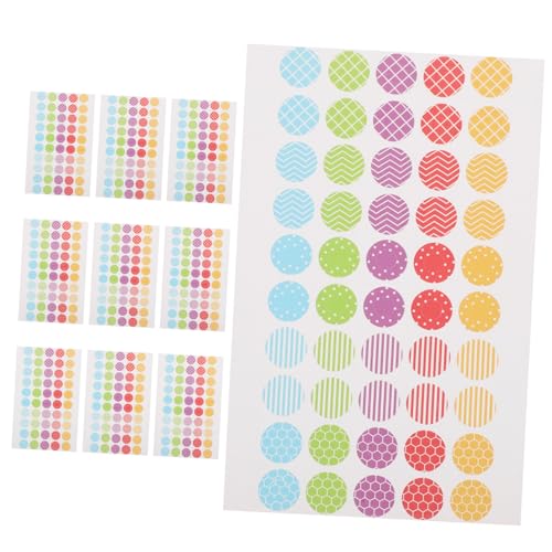 OSALADI 10 Blatt Loseblattpapier Lochaufkleber Klebrige Papierverstärkungskreise Lochverstärkungsaufkleber Etiketten Kleiner Locher Schreibwaren Büroordner Papierlochaufkleber Kunststoff von OSALADI