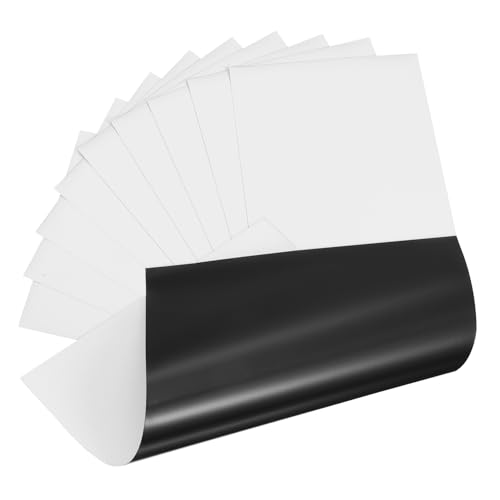 OSALADI 10 Blatt Magnetdruckpapier Bedruckbares Magnetpapier Magnetdruckerpapier Drucker Magnetpapier Magnetisches Fotopapier Gummi Weiches Material Weiß von OSALADI
