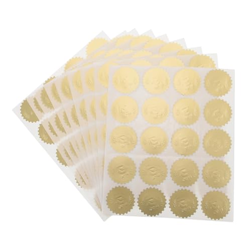 OSALADI 10 Blatt abschluss aufkleber Abschlussaufkleber Aufkleber für Abschlussetiketten Registerkarten stickbilder selbstklebender Aufkleber abdichtende Aufkleber Golden OSALADI 10 Blatt abschluss aufkleber Abschlussaufkleber Aufkleber für Abschlussetiketten Registerkarten stickbilder selbstklebender Aufkleber abdichtende Aufkleber Golden von OSALADI