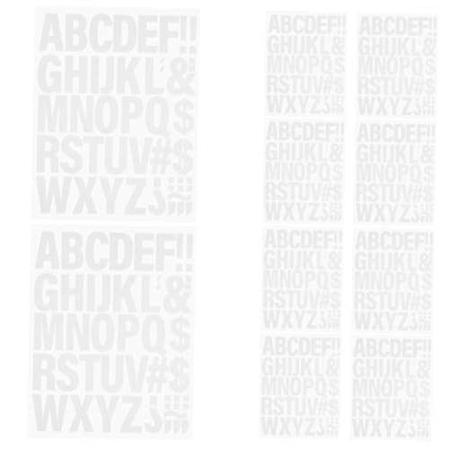 OSALADI 10 Bögen Wärmeübertragungs Buchstabenband Weiße Buchstaben Patches Stoffbuchstaben Alphabet Weiße Patches Basteln Bügelbuchstaben Kleine Bügelalphabete Bügelapplikationen von OSALADI