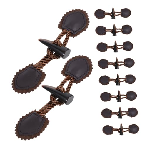 OSALADI 10 Paare Resin Horn Knebelknöpfe für Wintermäntel Vintage Toggle Buttons mit Verschluss Langlebige Annäh-knöpfe für Damen und Herren für Wollmäntel und Diy-bekleidung OSALADI 10 Paare Resin Horn Knebelknöpfe für Wintermäntel Vintage Toggle Buttons mit Verschluss Langlebige Annäh-knöpfe für Damen und Herren für Wollmäntel und Diy-bekleidung von OSALADI