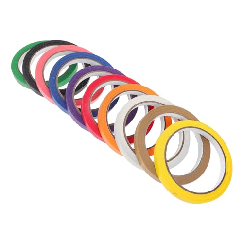 OSALADI 10 Rollen Abdeckband Klebeband Abdeckpapier Wand klebrig doppelseitig seidenband bandfeile satschüsseln ribbon band Papierband Malerbänder Malerband für Scrapbooking Künstlerband OSALADI 10 Rollen Abdeckband Klebeband Abdeckpapier Wand klebrig doppelseitig seidenband bandfeile satschüsseln ribbon band Papierband Malerbänder Malerband für Scrapbooking Künstlerband von OSALADI