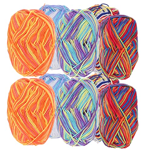 OSALADI 10 Rollen Buntes Häkelgarn Fädiges Baumwollgarn für Häkeln und Stricken für Babydecken Schals und Diy Projekte Verschiedenen Farben OSALADI 10 Rollen Buntes Häkelgarn Fädiges Baumwollgarn für Häkeln und Stricken für Babydecken Schals und Diy Projekte Verschiedenen Farben von OSALADI