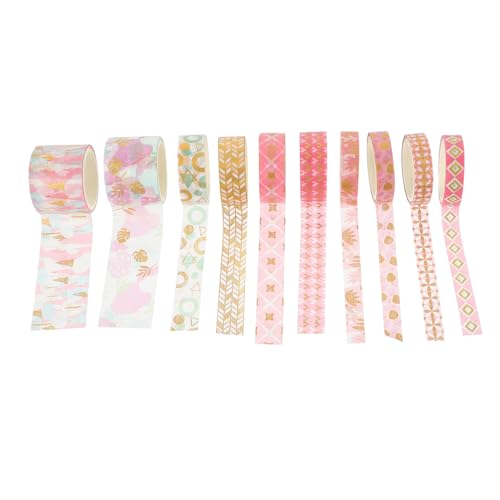 OSALADI 10 Rollen Dekorative Washi Klebebänder Hochwertigem Washi Material Leicht Abreißbar Rückstandsfrei Entfernbar für Diy Scrapbooking Tagebücher Fotoalben und Kreative Bastelarbeiten OSALADI 10 Rollen Dekorative Washi Klebebänder Hochwertigem Washi Material Leicht Abreißbar Rückstandsfrei Entfernbar für Diy Scrapbooking Tagebücher Fotoalben und Kreative Bastelarbeiten von OSALADI