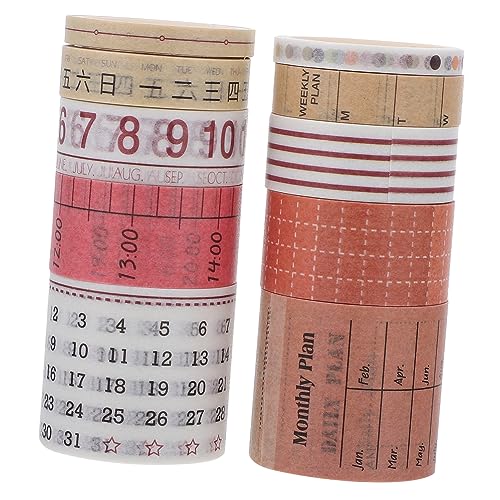 OSALADI 10 Rollen Dekorative Washi Tapes Klebeband für Scrapbooking Tagebuch und Diy Projekte Selbstklebend Designs ohne Rückstände für Geschenkverpackung und Bastelarbeiten OSALADI 10 Rollen Dekorative Washi Tapes Klebeband für Scrapbooking Tagebuch und Diy Projekte Selbstklebend Designs ohne Rückstände für Geschenkverpackung und Bastelarbeiten von OSALADI
