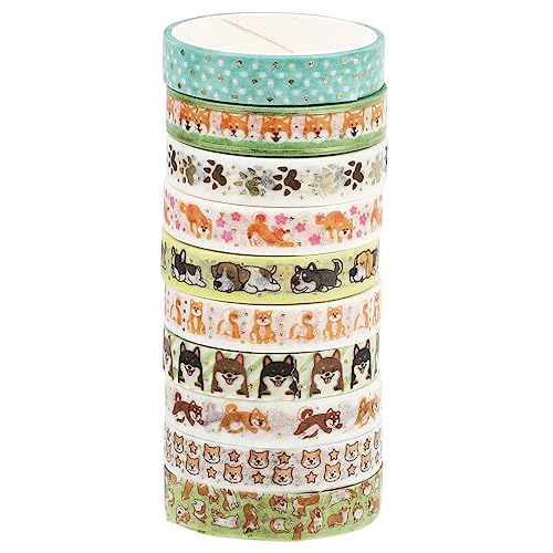 OSALADI 10 Rollen Heißprägeband Kunsthandwerk Sammelalbum Aufkleber Dekorative Materialien Selbstklebendes Washi-tape Klebeband Für Heimwerker Band Für Tagebuch Washi Tape Papier OSALADI 10 Rollen Heißprägeband Kunsthandwerk Sammelalbum Aufkleber Dekorative Materialien Selbstklebendes Washi-tape Klebeband Für Heimwerker Band Für Tagebuch Washi Tape Papier von OSALADI