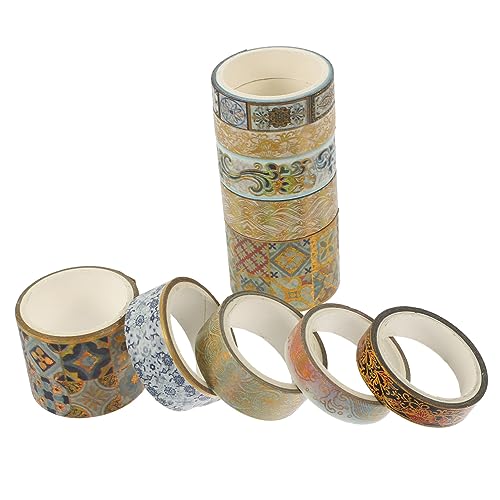 OSALADI 10 Rollen Washi Tape Aufkleber UV Folie Scrap Wrapping Basteln Deko Retro Dekoband Farbiges Klebeband Stickerband Dekoratives Bordürenband DIY Klebeband Papier OSALADI 10 Rollen Washi Tape Aufkleber UV Folie Scrap Wrapping Basteln Deko Retro Dekoband Farbiges Klebeband Stickerband Dekoratives Bordürenband DIY Klebeband Papier von OSALADI