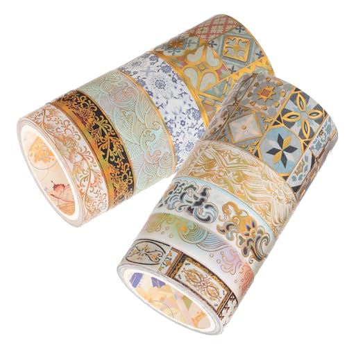 OSALADI 10 Rollen Washi Tape Dekorative Klebebänder für Diy Scrapbooking Journaling und Kunsthandwerk Vintage Designs Handreißbar Vielseitig Einsetzbar Muster Für und Projekte OSALADI 10 Rollen Washi Tape Dekorative Klebebänder für Diy Scrapbooking Journaling und Kunsthandwerk Vintage Designs Handreißbar Vielseitig Einsetzbar Muster Für und Projekte von OSALADI