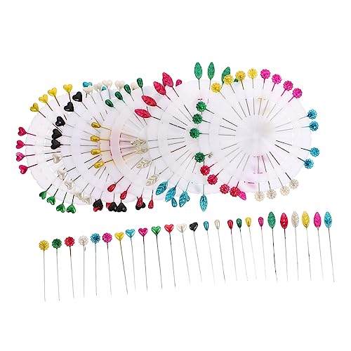 OSALADI 10 Sätze Mehrfarbige Nähstecknadeln Großkopf Stecknadeln zum Nähen Quilten DIY Handwerk Haushaltsstecknadeln Praktisch und Vielseitig für Basteln und Dekoration von OSALADI