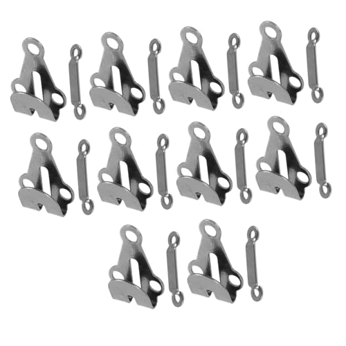 OSALADI 10 Sätze Metallhose Hakenschnalle Kleiderbügel für Hosen Haken für Hosenverschlüsse verstecken s Haken Hosenhaken selber nähen Karabinerhaken nähen Nähteile Nähhaken Schwarz OSALADI 10 Sätze Metallhose Hakenschnalle Kleiderbügel für Hosen Haken für Hosenverschlüsse verstecken s Haken Hosenhaken selber nähen Karabinerhaken nähen Nähteile Nähhaken Schwarz von OSALADI