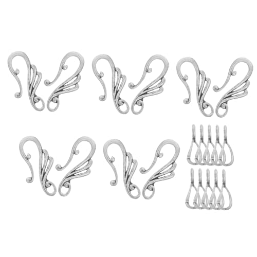 OSALADI 10 Sätze Teiliges Ohrring Verschlüsse Toggle Clasps für DIY Schmuck Leicht und Installieren für Armbänder und Ohrringe Vintage Design und Vielseitig Einsetzbar OSALADI 10 Sätze Teiliges Ohrring Verschlüsse Toggle Clasps für DIY Schmuck Leicht und Installieren für Armbänder und Ohrringe Vintage Design und Vielseitig Einsetzbar von OSALADI