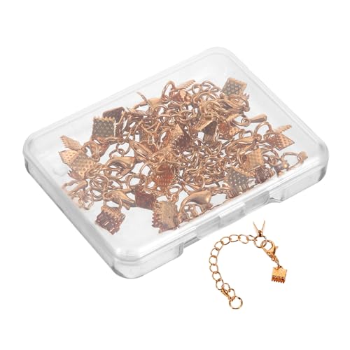 OSALADI 10 Sätze Teiliges Schmuckzubehör Goldfarbene Kettenverschlüsse Quetschperlen Karabinerverschluss Verlängerungsketten Für DIY Schmuckherstellung Armbänder Halsketten Basteln OSALADI 10 Sätze Teiliges Schmuckzubehör Goldfarbene Kettenverschlüsse Quetschperlen Karabinerverschluss Verlängerungsketten Für DIY Schmuckherstellung Armbänder Halsketten Basteln von OSALADI