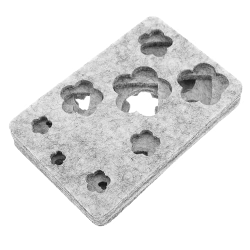 OSALADI 10 Satz Nadelfilz Schablonen DIY Wollfilz Vorlagen Herz Blumen Formen für Anfänger Wiederverwendbare Filz Applique Stencil Molds für Handarbeiten und Kreative Wollfilz Projekte von OSALADI
