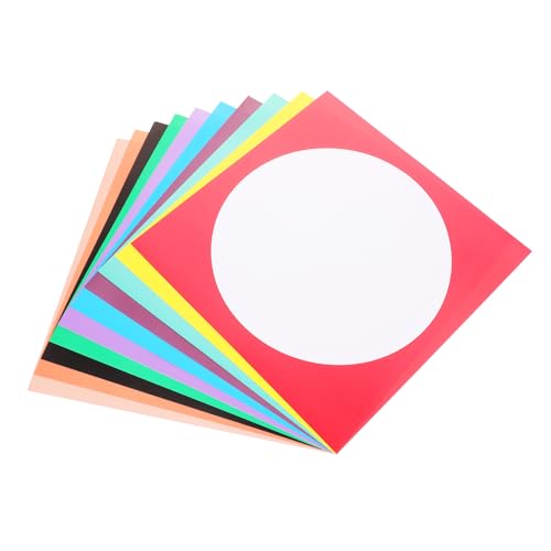 OSALADI 10 Stück Äußerer Quadratischer Innerer Kreis Papiermarmel Sammelalbum Liefert Karte Scrapbook-papier Kunstmalpapier Texturiert Dickes Papier Blanker Malkarton von OSALADI