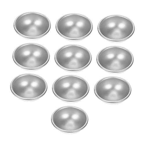 OSALADI 10 Stück Aluminiumform Formen für Salzkugeln Metall formen Badesalzform Metallformen Runde Seifenform Backform Aluminium Form für Badesalzkugeln Aluminiumlegierung Silber OSALADI 10 Stück Aluminiumform Formen für Salzkugeln Metall formen Badesalzform Metallformen Runde Seifenform Backform Aluminium Form für Badesalzkugeln Aluminiumlegierung Silber von OSALADI