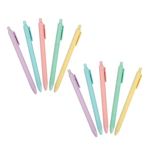 OSALADI 10 Stück Automatischer Kugelschreiber gelstifte schreibender Gelstift wiederverwendbarer Schreibgelstift tragbarer Schreibgelstift Kugelschreiber in Makronenfarbe süße Stifte Stahl OSALADI 10 Stück Automatischer Kugelschreiber gelstifte schreibender Gelstift wiederverwendbarer Schreibgelstift tragbarer Schreibgelstift Kugelschreiber in Makronenfarbe süße Stifte Stahl von OSALADI