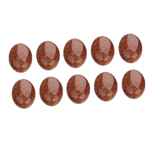 OSALADI 10 Stück Diy Oval Stone Patches Rote Schmucksteine für Kreative Bastelprojekte für Ohrringe Manschettenknöpfe und Weitere Handarbeiten von OSALADI