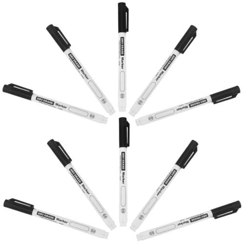OSALADI 10 Stück Dünnspitzige Whiteboard Marker Abwischbare Stifte für Schule Graffiti und Büro für Schwarz Komfortabel und Langlebig OSALADI 10 Stück Dünnspitzige Whiteboard Marker Abwischbare Stifte für Schule Graffiti und Büro für Schwarz Komfortabel und Langlebig von OSALADI