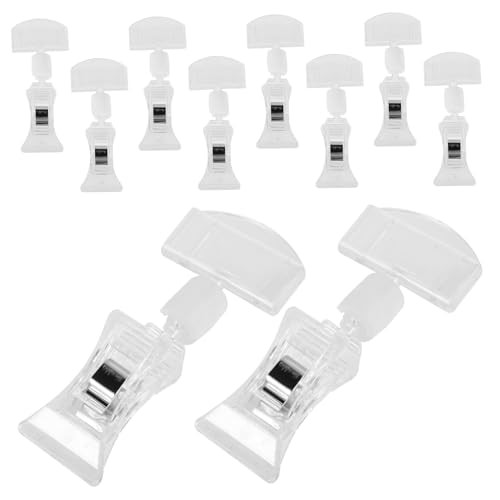 OSALADI 10 Stück Etikettenhalter für klein Supermarkt Werbung Marketing Sign-Display-Clips praktische Schilderclips Preisschildhalter Warenschildhalter Plastik Transparent OSALADI 10 Stück Etikettenhalter für klein Supermarkt Werbung Marketing Sign-Display-Clips praktische Schilderclips Preisschildhalter Warenschildhalter Plastik Transparent von OSALADI