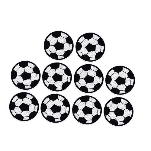 OSALADI 10 Stück Fußball Stickapplikationen für Kleidung Taschen Hüte Durchmesser Langlebige und Kreative Bügel und Nähpatches für Diy Projekte und Designs OSALADI 10 Stück Fußball Stickapplikationen für Kleidung Taschen Hüte Durchmesser Langlebige und Kreative Bügel und Nähpatches für Diy Projekte und Designs von OSALADI