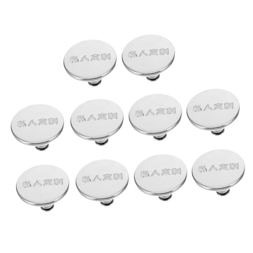 OSALADI 10 Stück Gardinenriemenknöpfe Vorhänge Knopf für Hosen Taillenstraffer für Hosen Hosenbundstraffer schnappt Jeans vorhang Gardinenclips Hosenspanner für die Taille Legierung Silber OSALADI 10 Stück Gardinenriemenknöpfe Vorhänge Knopf für Hosen Taillenstraffer für Hosen Hosenbundstraffer schnappt Jeans vorhang Gardinenclips Hosenspanner für die Taille Legierung Silber von OSALADI