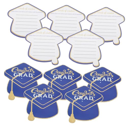 OSALADI 10 Stück Graduierungshutkarte Glückwunsch Karteikarten Danksagungskarten zum Abschluss Leerzeichen leere Karten Festival-Segenskarten Abschluss-Grußkarte Abschlusskarte Papier Blau OSALADI 10 Stück Graduierungshutkarte Glückwunsch Karteikarten Danksagungskarten zum Abschluss Leerzeichen leere Karten Festival-Segenskarten Abschluss-Grußkarte Abschlusskarte Papier Blau von OSALADI