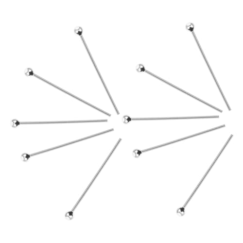 OSALADI 10 Stück Halskette DIY Nadel Augenstifte Schmucknadeln zur Schmuckherstellung Augennadel Perlen Ohrstecker selber machen Ohrring machen Stift DIY-Pin Silber- Silver OSALADI 10 Stück Halskette DIY Nadel Augenstifte Schmucknadeln zur Schmuckherstellung Augennadel Perlen Ohrstecker selber machen Ohrring machen Stift DIY-Pin Silber- Silver von OSALADI