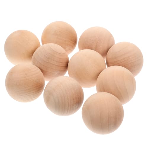 OSALADI 10 Stück Handgefertigte Holzperlen Runde Holzkugeln für DIY Malerei und Bastelprojekte Natürliche Holzfarbe für Kreative Bastelideen und Dekoration OSALADI 10 Stück Handgefertigte Holzperlen Runde Holzkugeln für DIY Malerei und Bastelprojekte Natürliche Holzfarbe für Kreative Bastelideen und Dekoration von OSALADI