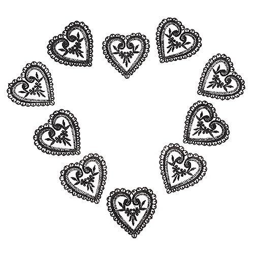 OSALADI 10 Stück Herzförmige Bestickte Patches für DIY Kleidung Applikationen für Reparaturen und Kreative Dekorationen für Verschiedene Textilien und Accessoires OSALADI 10 Stück Herzförmige Bestickte Patches für DIY Kleidung Applikationen für Reparaturen und Kreative Dekorationen für Verschiedene Textilien und Accessoires von OSALADI
