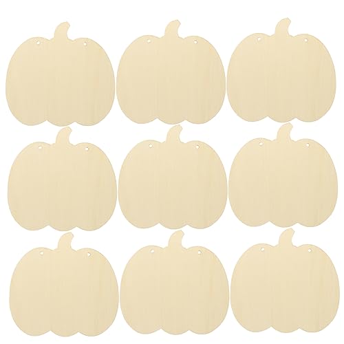 OSALADI 10 Stück Holz Kürbisformen DIY Holzverzierungen für Halloween Unbehandelte Holzschildchen zum Basteln für Herbstliche Dekorationen und Kreative Projekte OSALADI 10 Stück Holz Kürbisformen DIY Holzverzierungen für Halloween Unbehandelte Holzschildchen zum Basteln für Herbstliche Dekorationen und Kreative Projekte von OSALADI