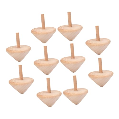 OSALADI 10 Stück Holzgyroskop Unbemalte Holz zum Basteln für DIY Holzspielzeug Geschicklichkeit und Kreativität OSALADI 10 Stück Holzgyroskop Unbemalte Holz zum Basteln für DIY Holzspielzeug Geschicklichkeit und Kreativität von OSALADI