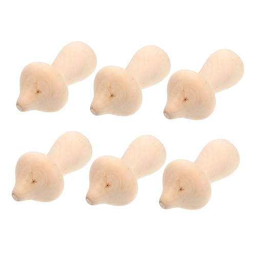 OSALADI 10 Stück Holzpilz Ornament Dekoration Anhänger Pilz Art Party Mini Pilz Modell Pilz Miniatur Pilze Blanko Ornamente Unfertiger Holzpilz von OSALADI