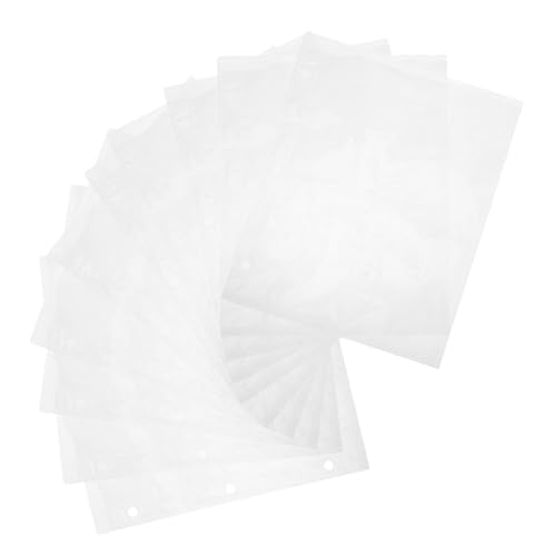 OSALADI 10 Stück Kartenalbum Lose Blatt Taschenschutz Binder Fototaschen Kartentasche Photo Card -ärmel Fotokardhalter Kunststoffhüllen Für Hefter Ordner Für Fußballkarten Pp Transparent von OSALADI