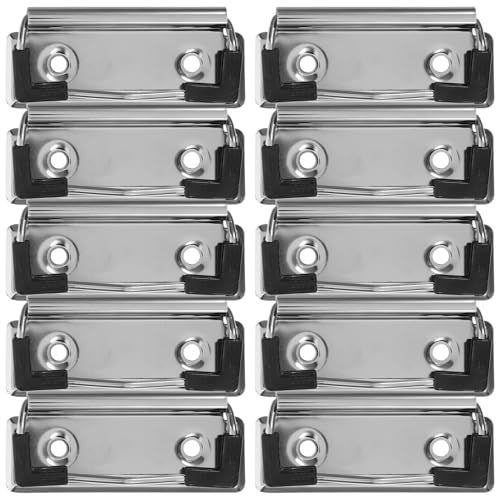 OSALADI 10 Stück Klemmbrett Clips Teilig Starke Büro Schreibtafel Klammern Wiederverwendbare Klemmen für Dokumente Leicht und Tragbar für Büro und Schule mit Praktischem Design für von OSALADI