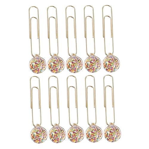 OSALADI 10 Stück Kreative Papierclips mit Buntem Kristallball Büro und Schulbedarf für Dokumentenorganisation und Scrapbooking Charmante Büroklammern für Zuhause und Büro OSALADI 10 Stück Kreative Papierclips mit Buntem Kristallball Büro und Schulbedarf für Dokumentenorganisation und Scrapbooking Charmante Büroklammern für Zuhause und Büro von OSALADI