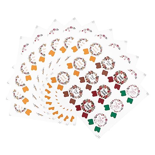 OSALADI 10 Stück Lippenstift-aufkleber Etikett Versiegelung Stichworte Danke, Dass Sie Aufkleber Versiegeln Verpackungsaufkleber Kreis Aufkleber Label Für Lipgloss-röhrchen Karte Ring Pvc von OSALADI