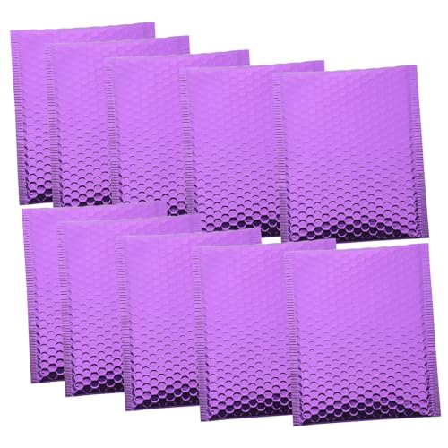 OSALADI 10 Stück Luftpolster Versandtaschen Padded Bubble Mailers für Sicheren Versand Selbstklebend für Mobile Geräte und Empfindliche von OSALADI