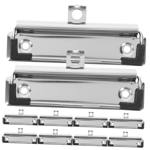 OSALADI 10 Stück Metall Klemmbrett Clips Leichte Vielseitige Büroklammern für Dokumente Memos und Notizen für Zuhause und Büro Stabil und Langlebig OSALADI 10 Stück Metall Klemmbrett Clips Leichte Vielseitige Büroklammern für Dokumente Memos und Notizen für Zuhause und Büro Stabil und Langlebig von OSALADI
