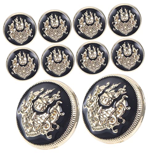 OSALADI 10 Stück Metallknöpfe Kleidung Vintage -tasten Satinknöpfe Stickerei Schnappt Stich Knöpfe Nähen Ersatzknöpfe Goldknöpfe Keine Nähknöpfe Schnappen Groß Legierung OSALADI 10 Stück Metallknöpfe Kleidung Vintage -tasten Satinknöpfe Stickerei Schnappt Stich Knöpfe Nähen Ersatzknöpfe Goldknöpfe Keine Nähknöpfe Schnappen Groß Legierung von OSALADI