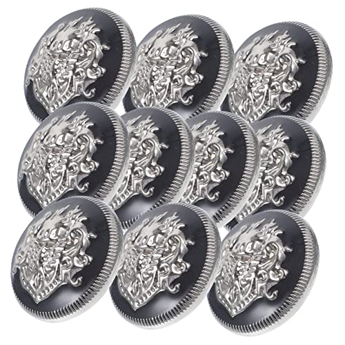 OSALADI 10 Stück Metallknöpfe Vintage Anzugknöpfe Kleidung Knöpfe Für Hosen Getufteter Knopf Farbig Mantelknöpfe Antiquität Tasten Zum Nähen Sortiert Weiß Legierung von OSALADI