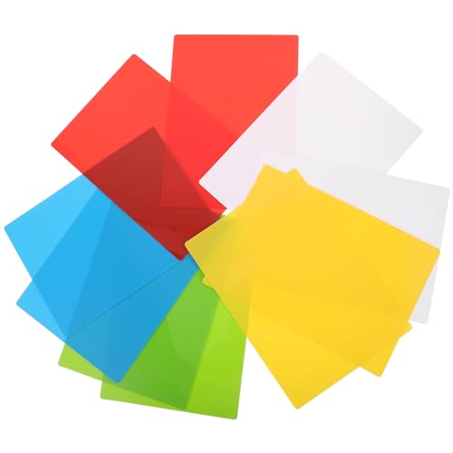 OSALADI 10 Stück Notiz-karte Lernkarten Große Karteikarten Leer Mehrfarbig Cue -karten Gruß Linierte Karteikarten Klassenzimmer Stichwort Farbiger Index Grüße Flashcard Pvc von OSALADI