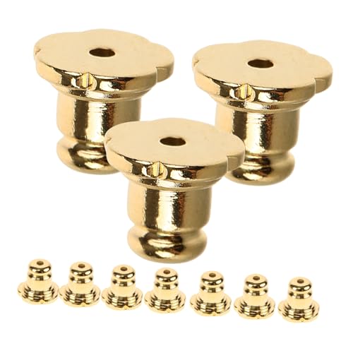 OSALADI 10 Stück Ohrstecker Verschlüsse aus Kupfer Langlebige Goldfarbene Ohrstopper für Schwere Ohrstecker Sicherer Halt für Schmuckherstellung und DIY Zubehör OSALADI 10 Stück Ohrstecker Verschlüsse aus Kupfer Langlebige Goldfarbene Ohrstopper für Schwere Ohrstecker Sicherer Halt für Schmuckherstellung und DIY Zubehör von OSALADI