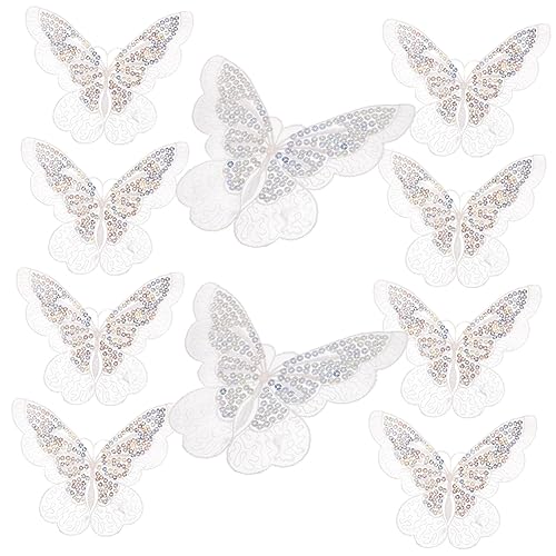 OSALADI 10 Stück Organza Schmetterling Patches zum Aufnähen Dekorative Hut Accessoires Stickerei Applikationen für DIY Kleidung Taschen Hüte und Haaraccessoires OSALADI 10 Stück Organza Schmetterling Patches zum Aufnähen Dekorative Hut Accessoires Stickerei Applikationen für DIY Kleidung Taschen Hüte und Haaraccessoires von OSALADI