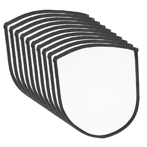 OSALADI 10 Stück Pack Leere Sublimations Patches zum Aufbügeln DIY Bastelsets für Kleidung Taschen und Hüte Individuell Gestaltbare Aufnäher für Kreative Projekte von OSALADI