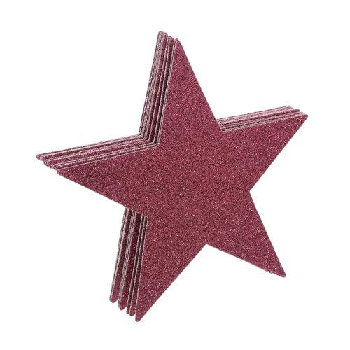 OSALADI 10 Stück Papier Sterne Ausschnitte Dekorative Papp Sterne für Filmabende Hochzeiten Klassenzimmer Pinnwände Vielseitige Party Dekorationen Weinrot OSALADI 10 Stück Papier Sterne Ausschnitte Dekorative Papp Sterne für Filmabende Hochzeiten Klassenzimmer Pinnwände Vielseitige Party Dekorationen Weinrot von OSALADI