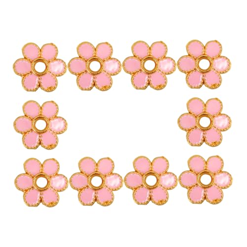 OSALADI 10 Stück Perlenarmbandzubehör Armband Lose Perlen Perlenkits Kit Zur Herstellung Von Perlenschmuck Halskettenperlen Für Die Schmuckherstellung Vintage Perlenkappen Rosa Legierung OSALADI 10 Stück Perlenarmbandzubehör Armband Lose Perlen Perlenkits Kit Zur Herstellung Von Perlenschmuck Halskettenperlen Für Die Schmuckherstellung Vintage Perlenkappen Rosa Legierung von OSALADI