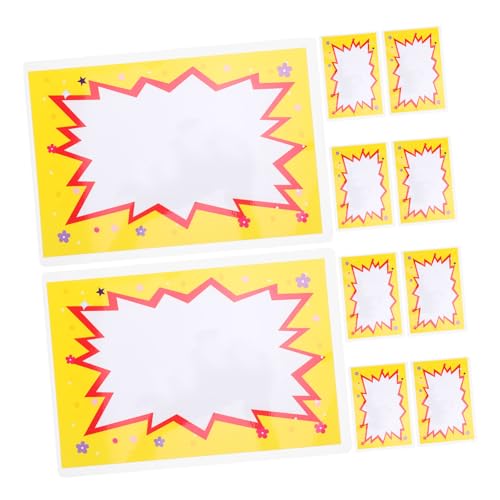 OSALADI 10 Stück Preisanzeigetafel für Etiketten Garagen-Tags Supermarkt helle Farbdisplay-Tags fluoreszierendes Preisschild Tag Sale -Aufkleber SHOP SHOPS - MADE Plastik OSALADI 10 Stück Preisanzeigetafel für Etiketten Garagen-Tags Supermarkt helle Farbdisplay-Tags fluoreszierendes Preisschild Tag Sale -Aufkleber SHOP SHOPS - MADE Plastik von OSALADI