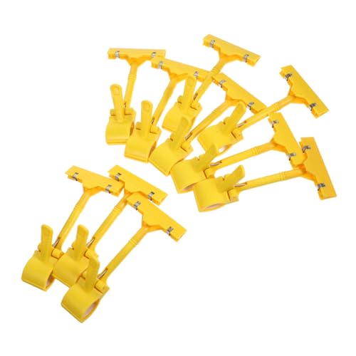 OSALADI 10 Stück Preisschildhalter für Etikett Stand Name Warenschildclip aus Kunststoff Doppelkopf-Display-Clip Zeichencliphalter Einzelhandelsschildinhaber Yellow OSALADI 10 Stück Preisschildhalter für Etikett Stand Name Warenschildclip aus Kunststoff Doppelkopf-Display-Clip Zeichencliphalter Einzelhandelsschildinhaber Yellow von OSALADI