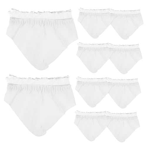 OSALADI 10 Stück Puppe Höschen Puppenhauszubehör Winzige Puppenkleidung Windeln Für Puppen Weihnachtspuppenkleidung Kleidung Für Puppen Babypuppenkleidung Babydoll Kleidung Stoff Weiß von OSALADI